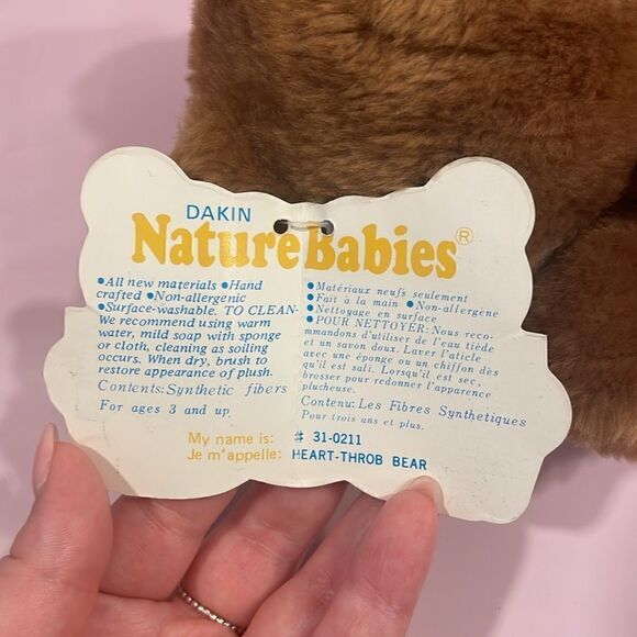 Vintage Dakin HEART THROB Teddy Bear Plush Stuffed Animal 9” tall 1983 NWT EUC - Picture 11 of 12